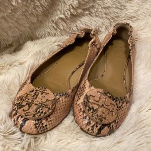 Tory Burch Snakeskin Ballet Flats, size 6
